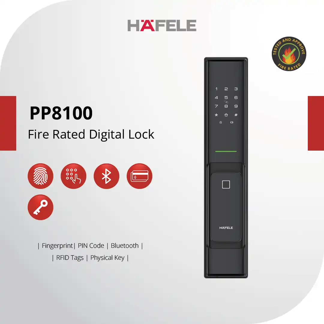 Hafele PP8100 Push Pull Fire Rated Digital Door Lock