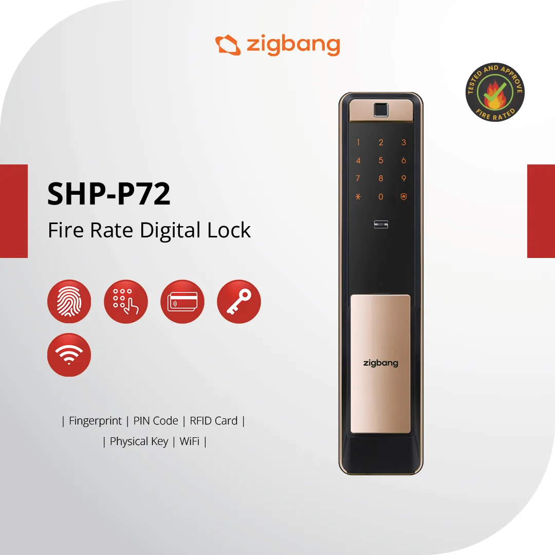 Zigbang SHP-P72 Fire Rated Door Lock
